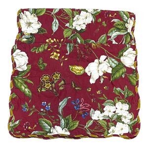 Waverly Floral Butterflies Magnolia Flowers Large Pillow Shams White Set of 2